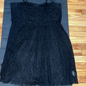 Black sheer dress